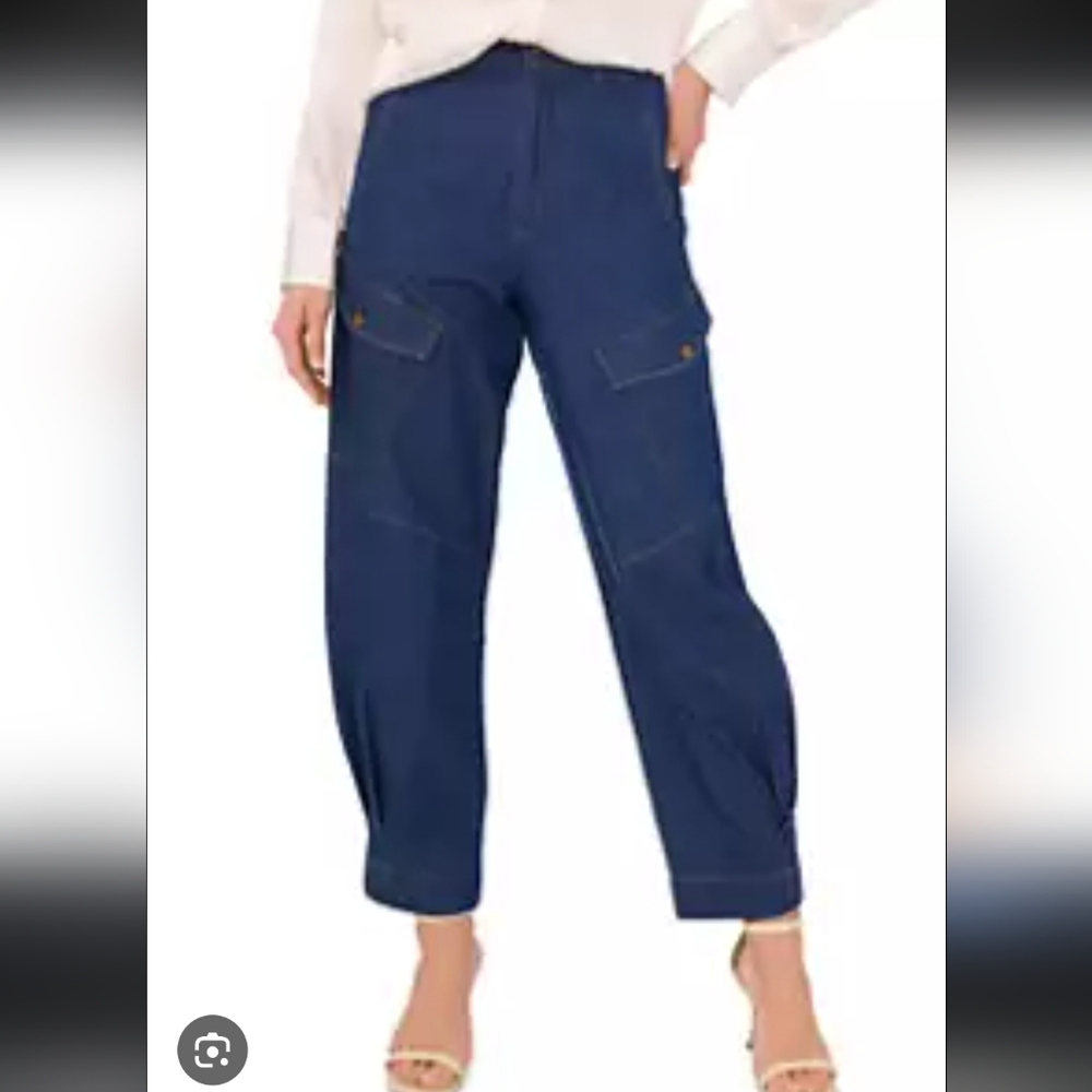 Parker Blue Cropped Ankle Pants
